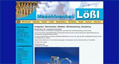 Desktop Screenshot of maschinenbau-loessl.de