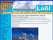 Tablet Screenshot of maschinenbau-loessl.de